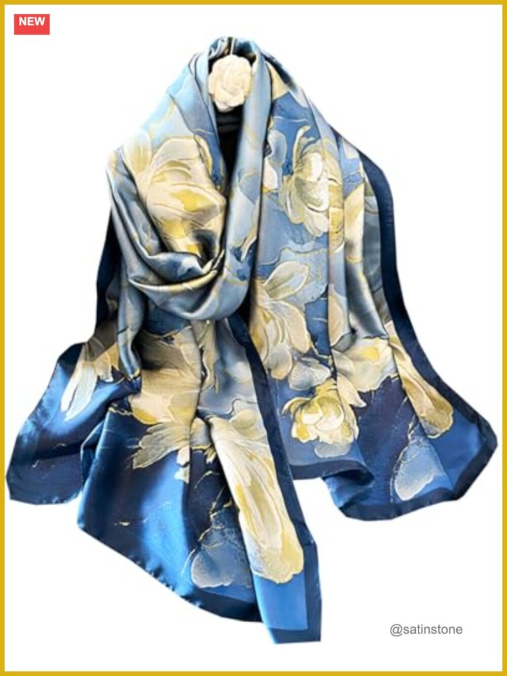 Long Silky Scarf Shawl Wrap for Women Dressy Lightweight Evening Gown Fashion